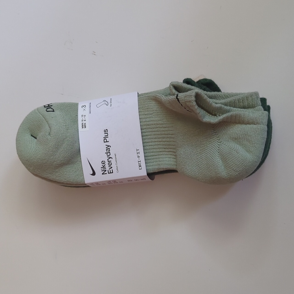 Nike Men's 3-pack Everyday Cushion No-Show Training Socks size 8-12 - Picture 4 of 4